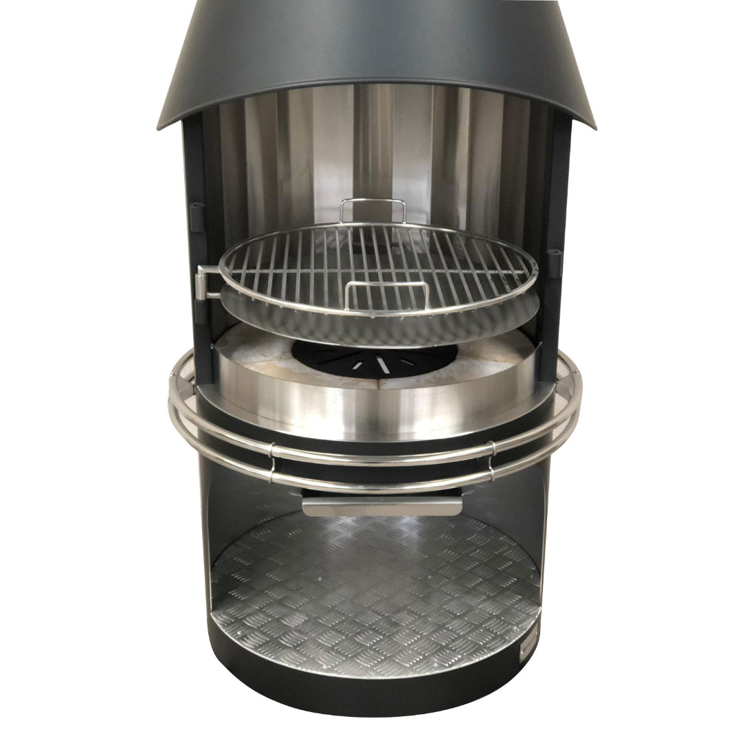 Passionsgrill Tuinhaard / Barbecue RVS – PASSION – Ø70 x 233 cm